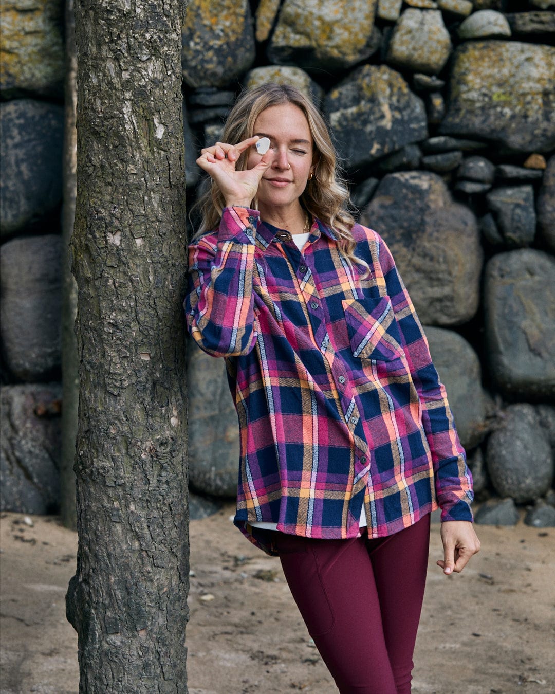 Jeans and check fashion shirt