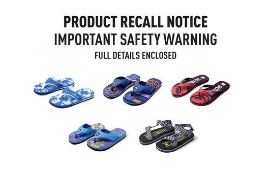 IMPORTANT INFORMATION: PRODUCT RECALL FLIP FLOPS