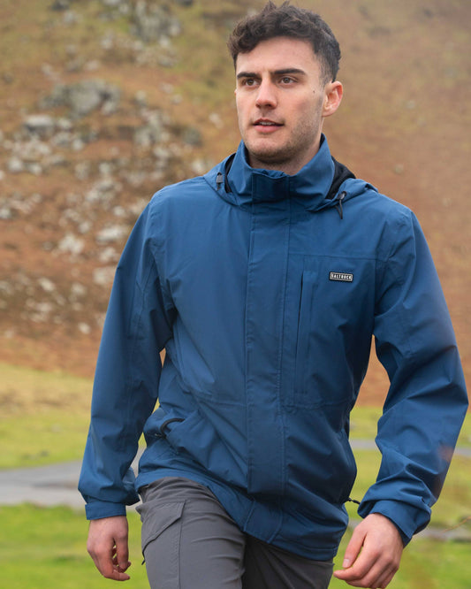 Whistler II - Mens Waterproof Hooded Jacket - Blue