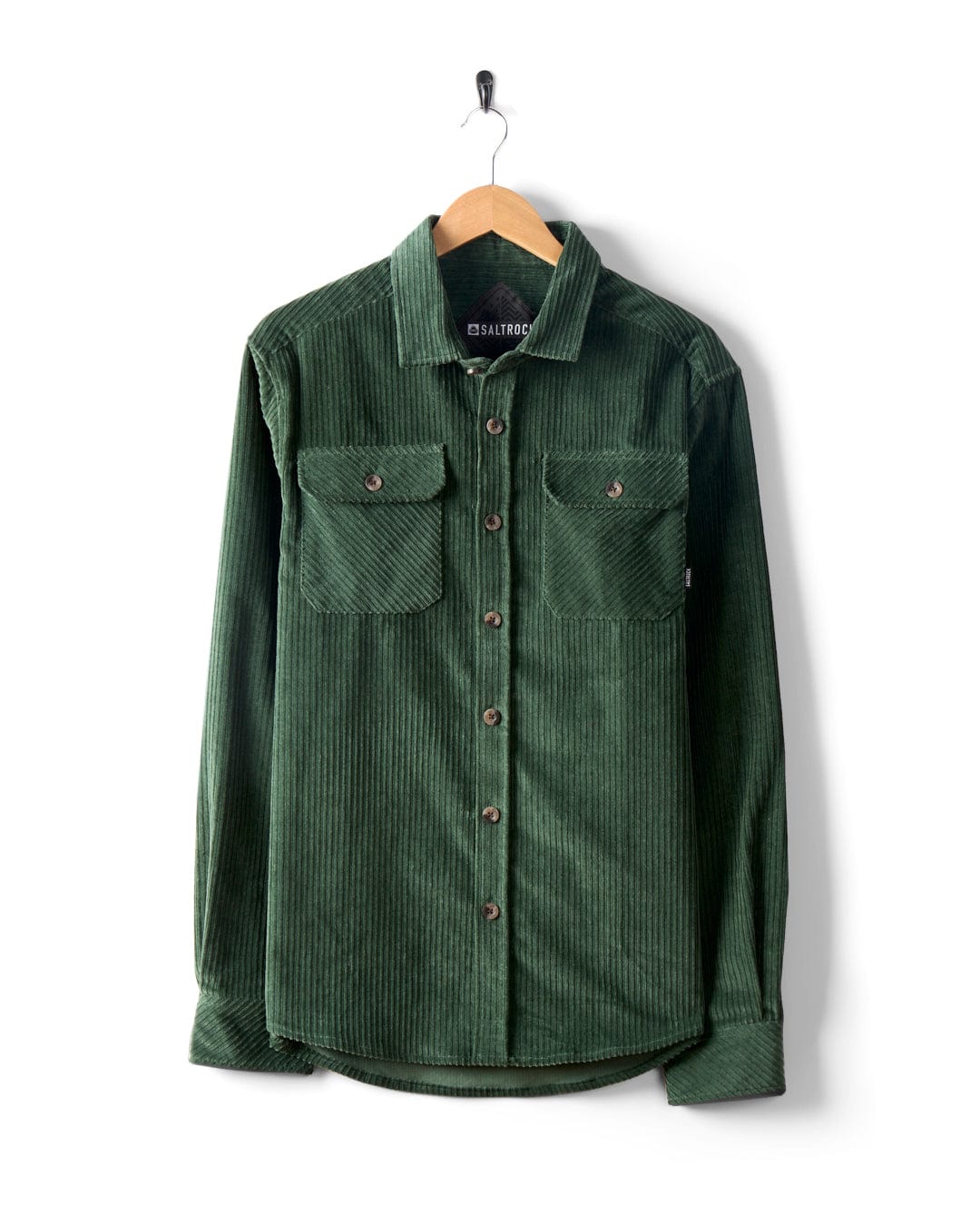 Ace - Mens Corduroy Over Shirt - Green