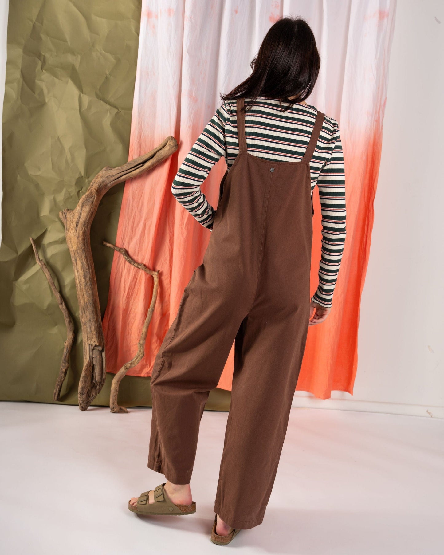 Jenna - Womens Dungarees - Brown