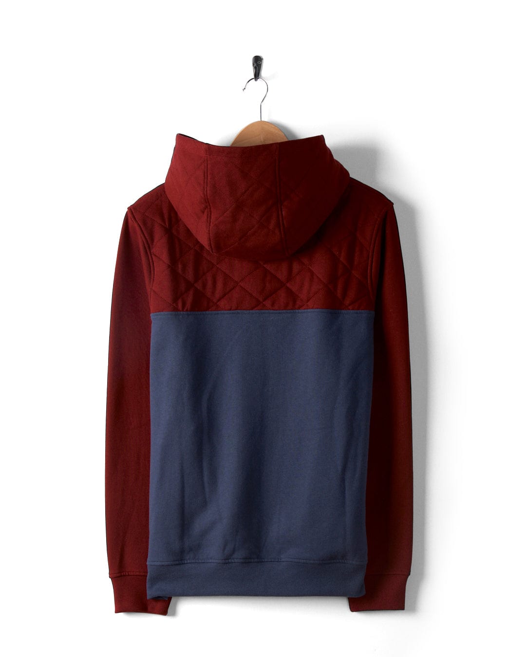 Aiken - Mens 1/4 Neck Recycled Hoodie - Red