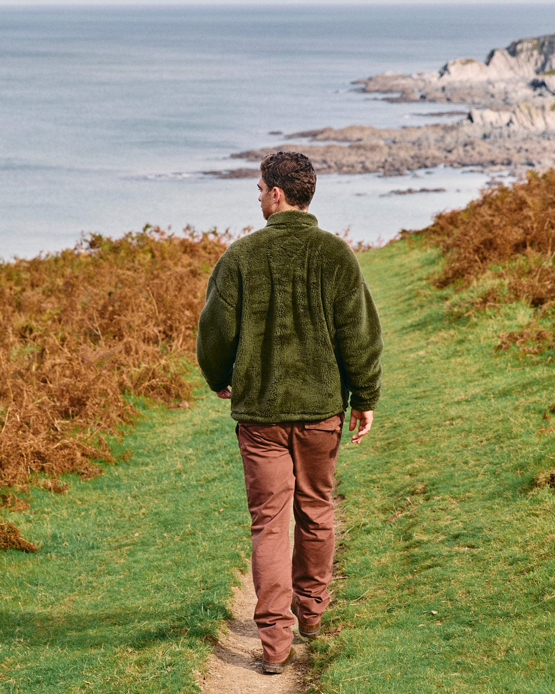 Arches - Mens Recycled Oversized Fleece - Green