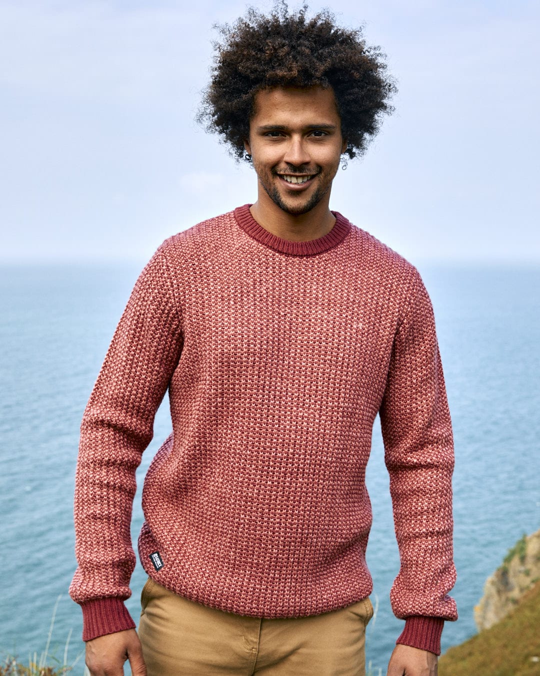 Arlen - Mens Knitted Jumper - Pink