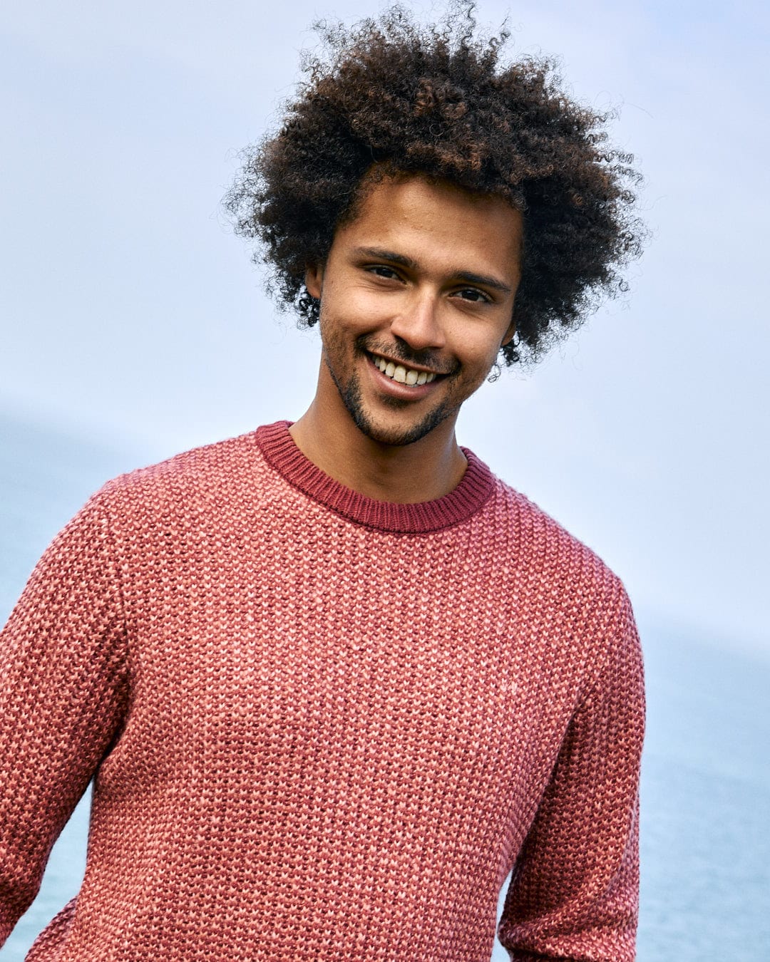 Arlen - Mens Knitted Jumper - Pink