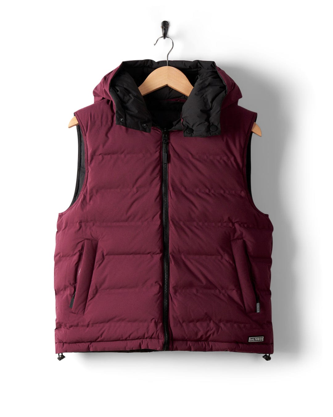 Astra - Womens Reversible Gilet - Black/Burgundy