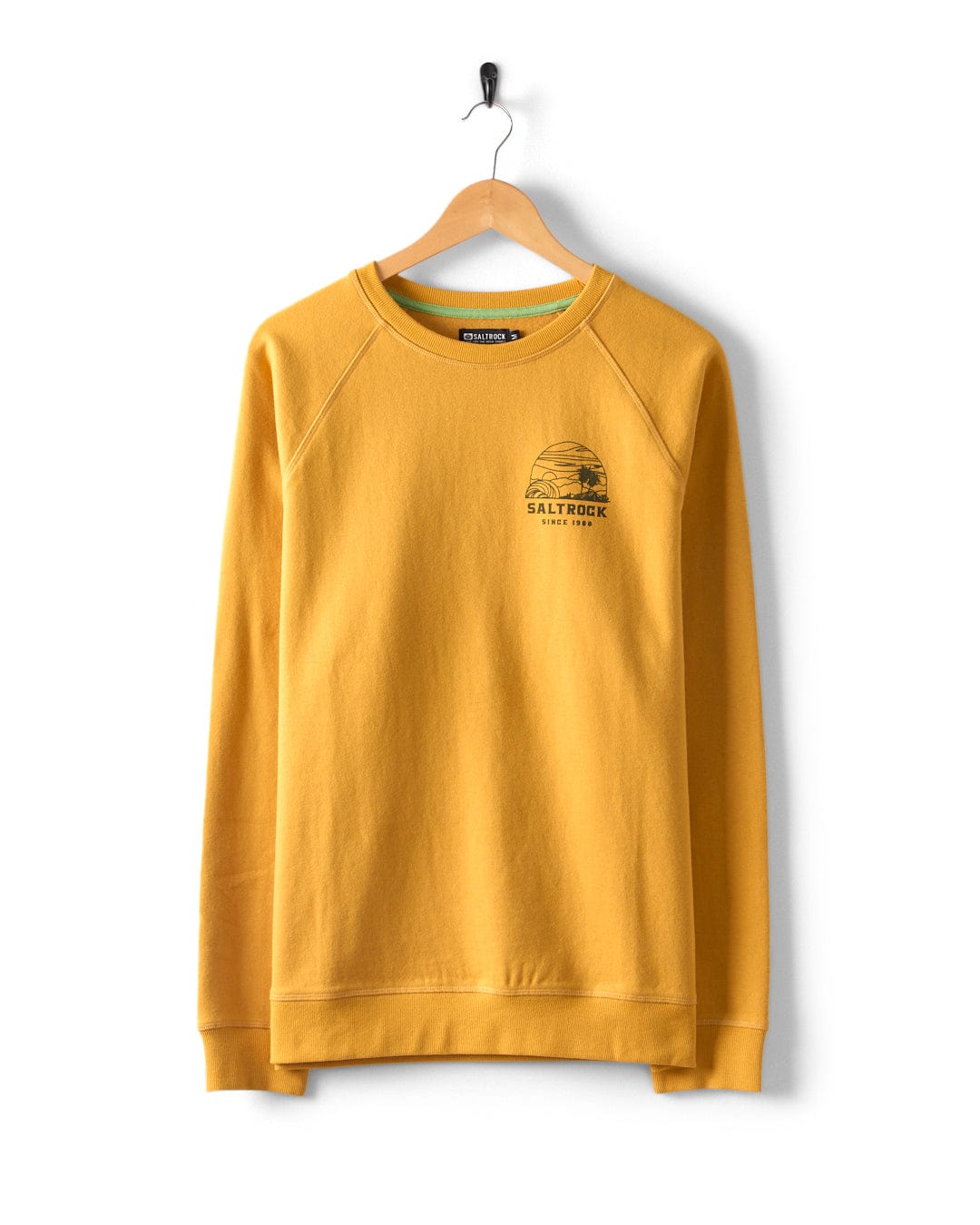 Atlantic Adventure - Mens Raglan Sweat - Yellow