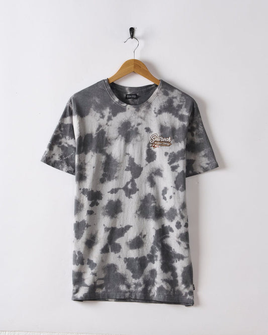 Beach Signs Devon - Mens Tie Dye T-Shirt - Grey