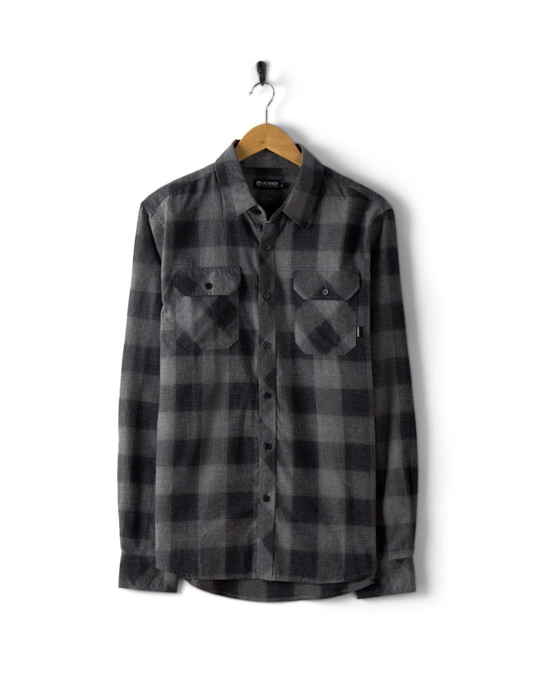 Bertie - Mens Check Shirt - Dark Grey