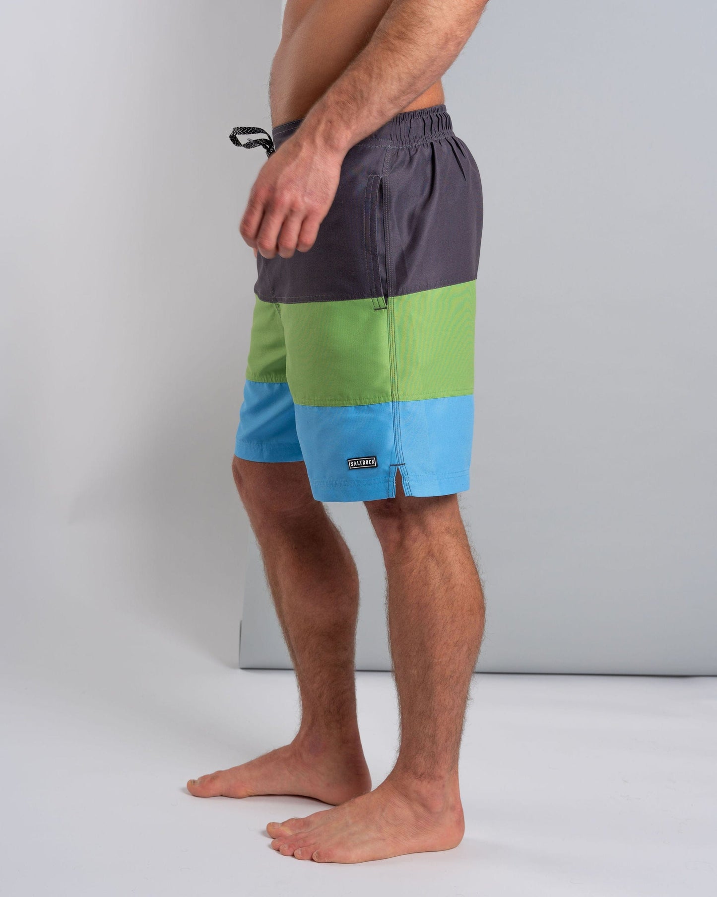 Krave Panel - Mens  Swimshorts - Dark Grey