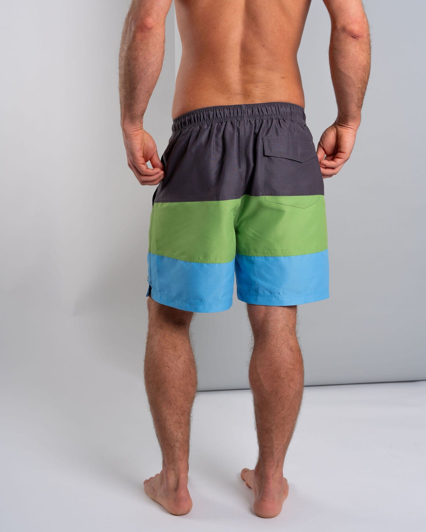 Krave Panel - Mens  Swimshorts - Dark Grey