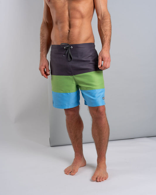 Krave Panel - Mens  Swimshorts - Dark Grey