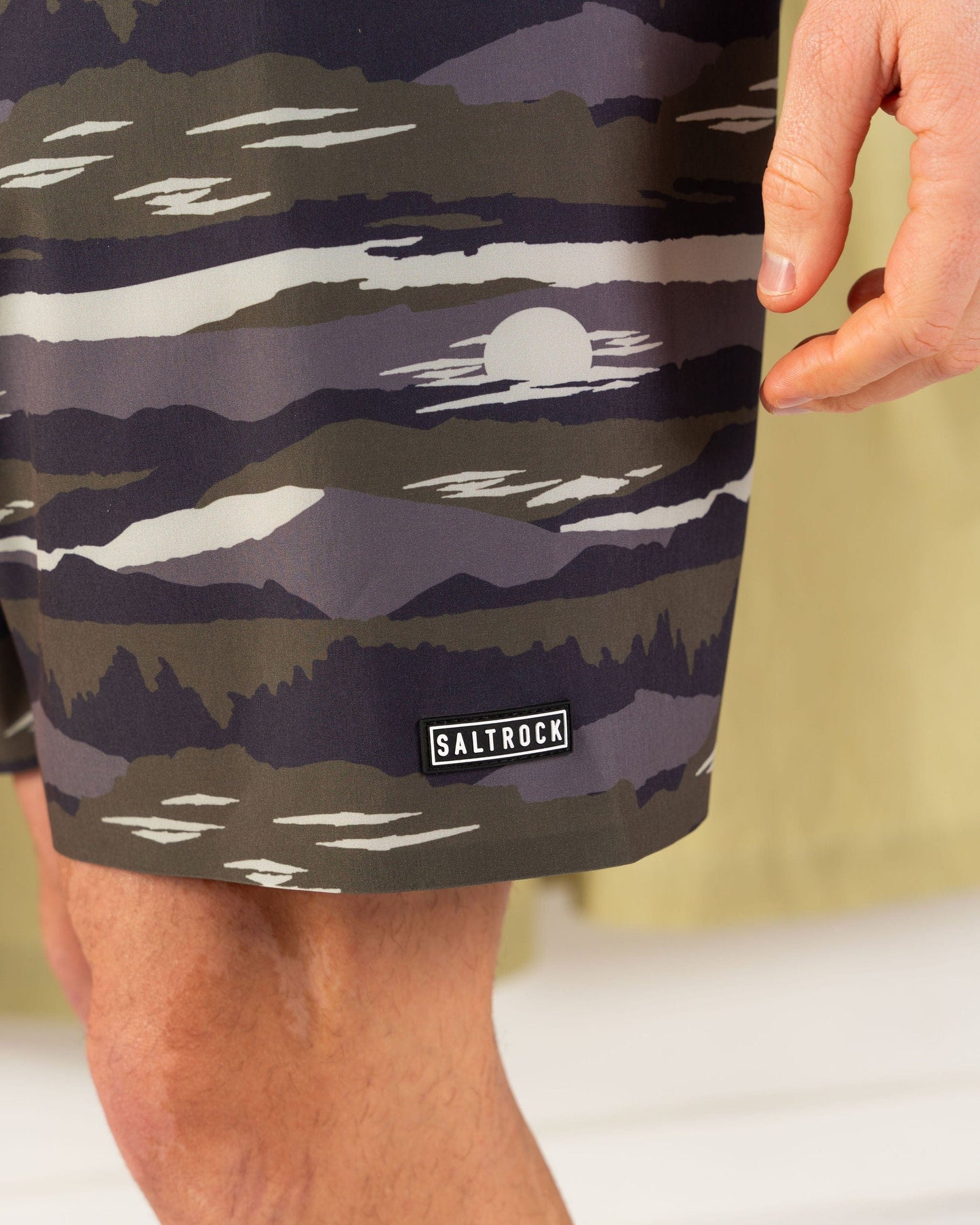 Camo Stripe - Mens Boardshort - Grey