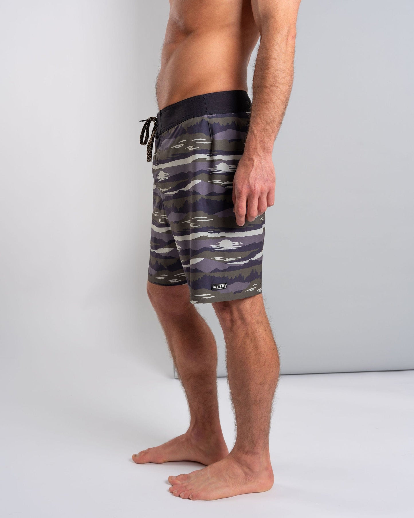 Camo Stripe - Mens Boardshort - Grey