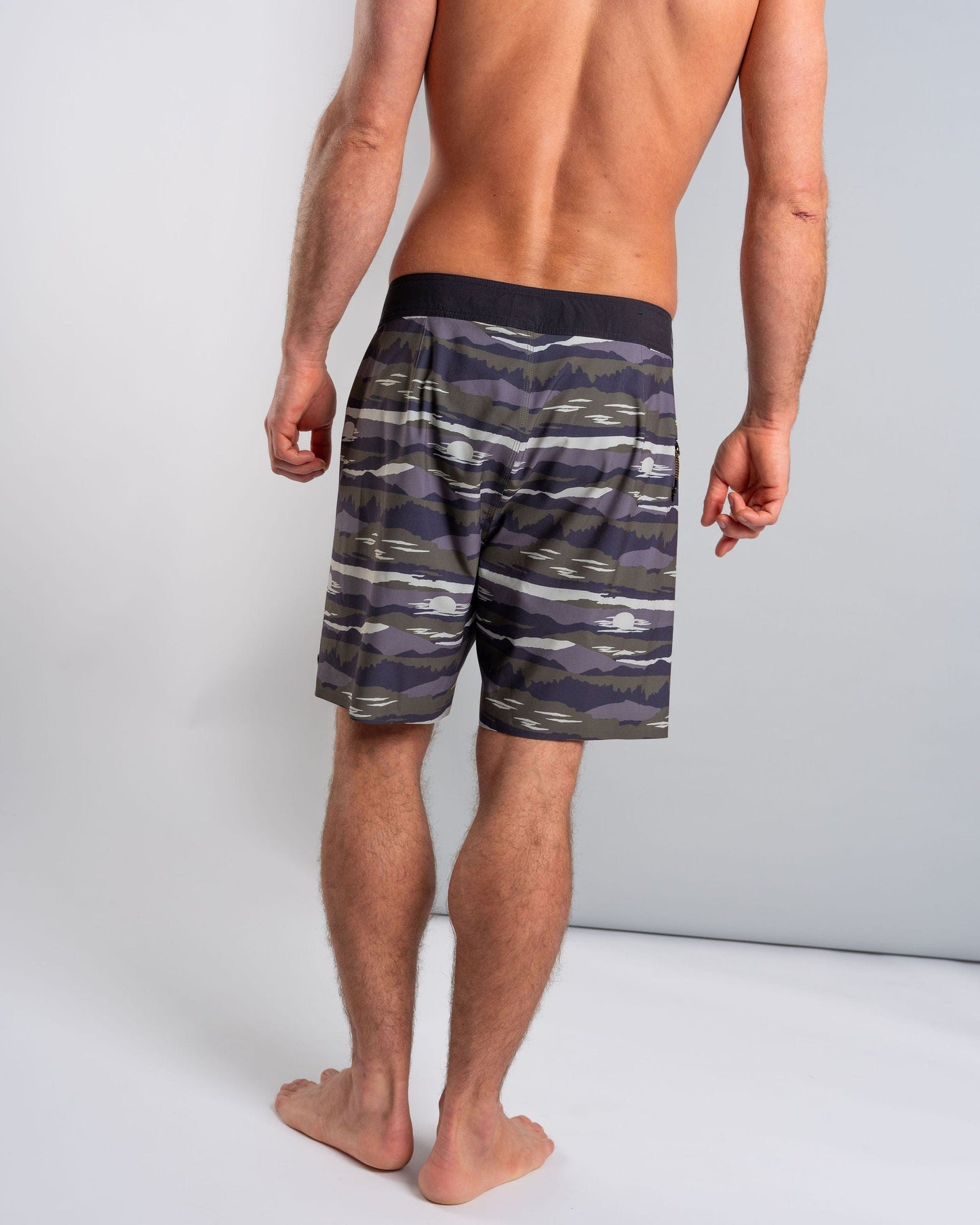 Camo Stripe - Mens Boardshort - Grey