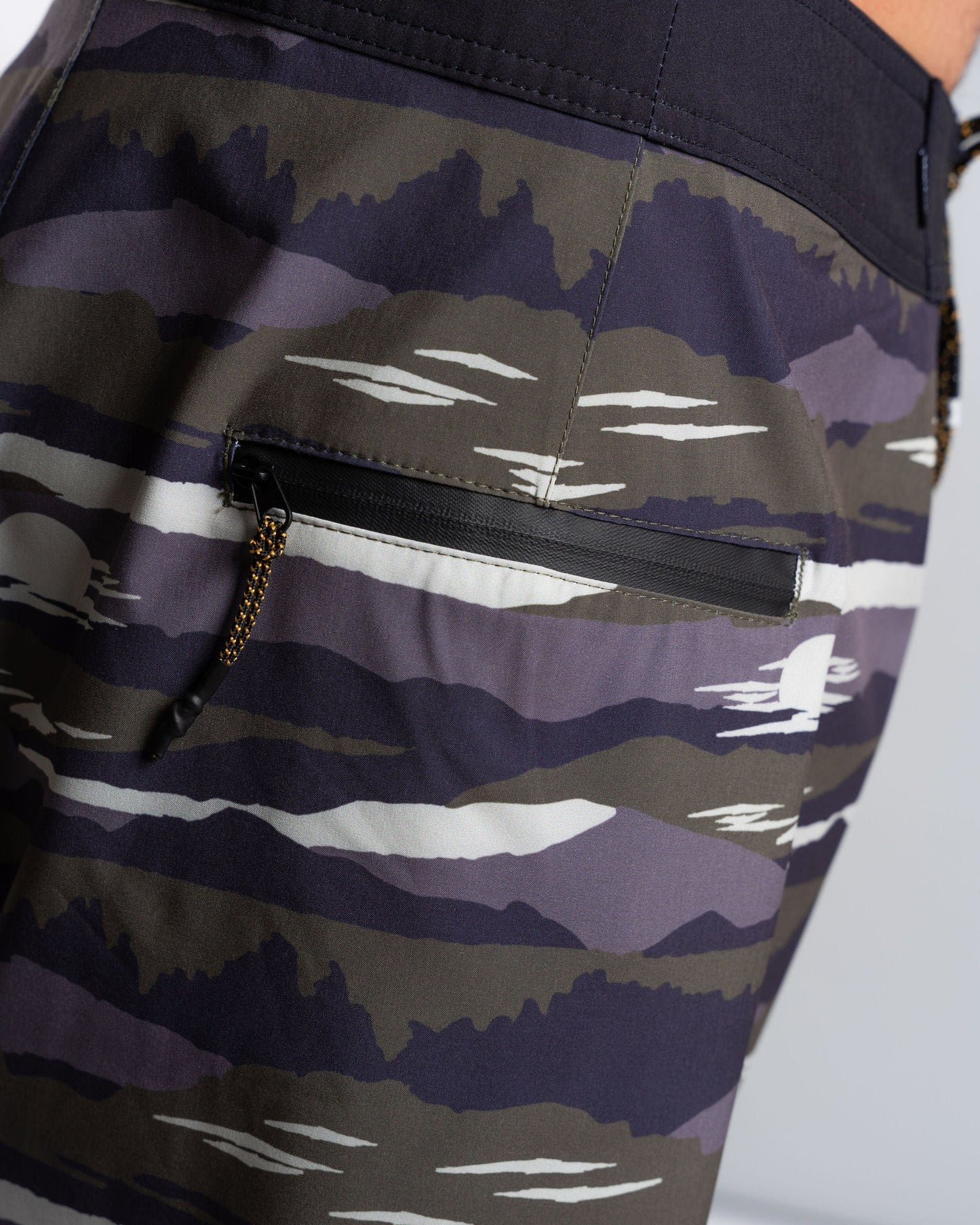 Camo Stripe - Mens Boardshort - Grey