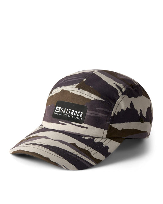 Camo Stripe - 5 Panel Tech Cap - Green