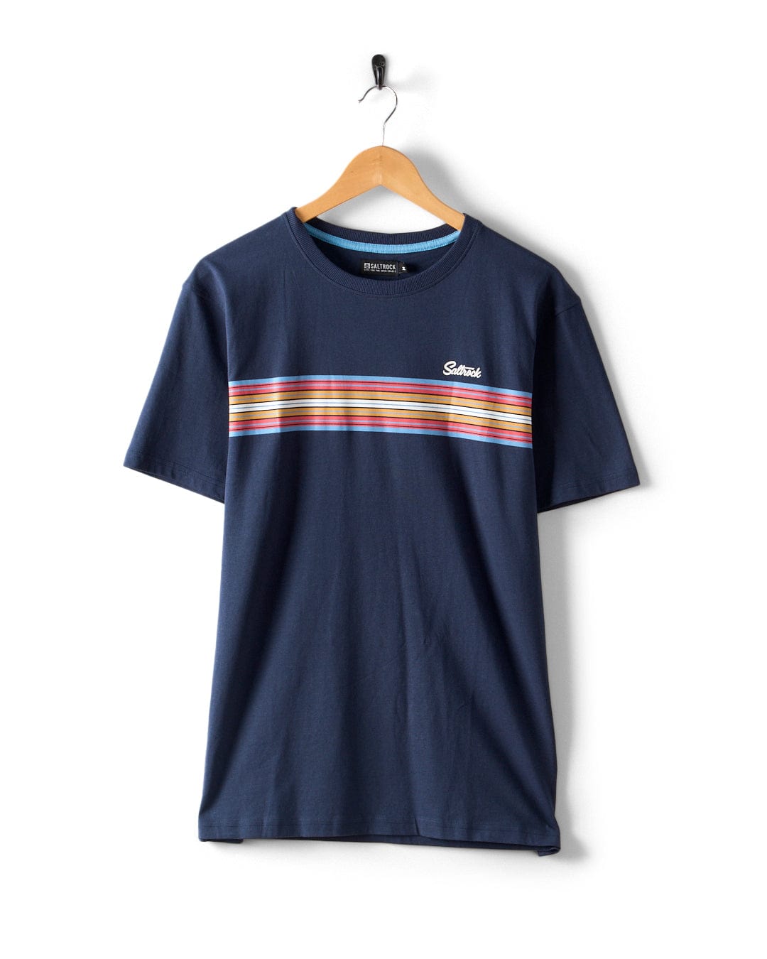 Classic Stripe - Mens Short Sleeve T-Shirt - Blue