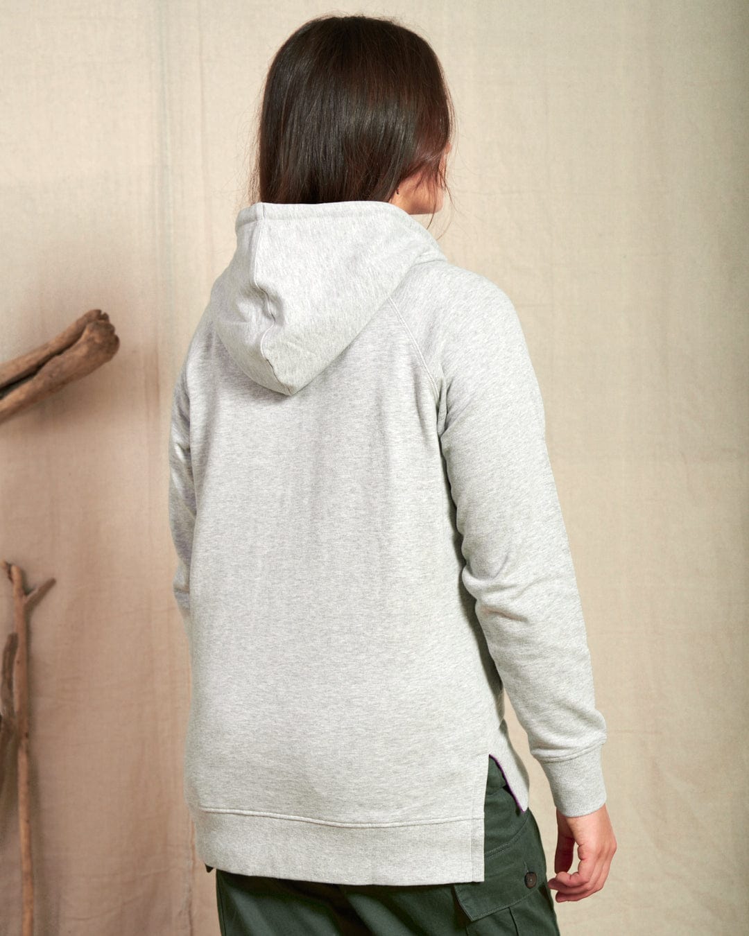 Cliffden - Womens Pop Hoodie - Grey