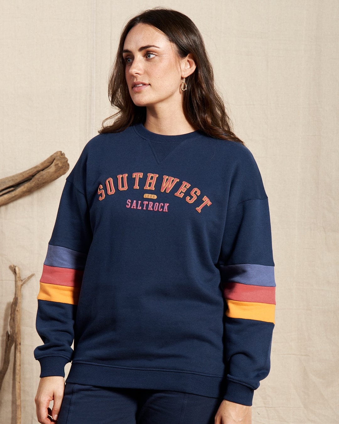 College - Womens Oversized Sweat - Blue