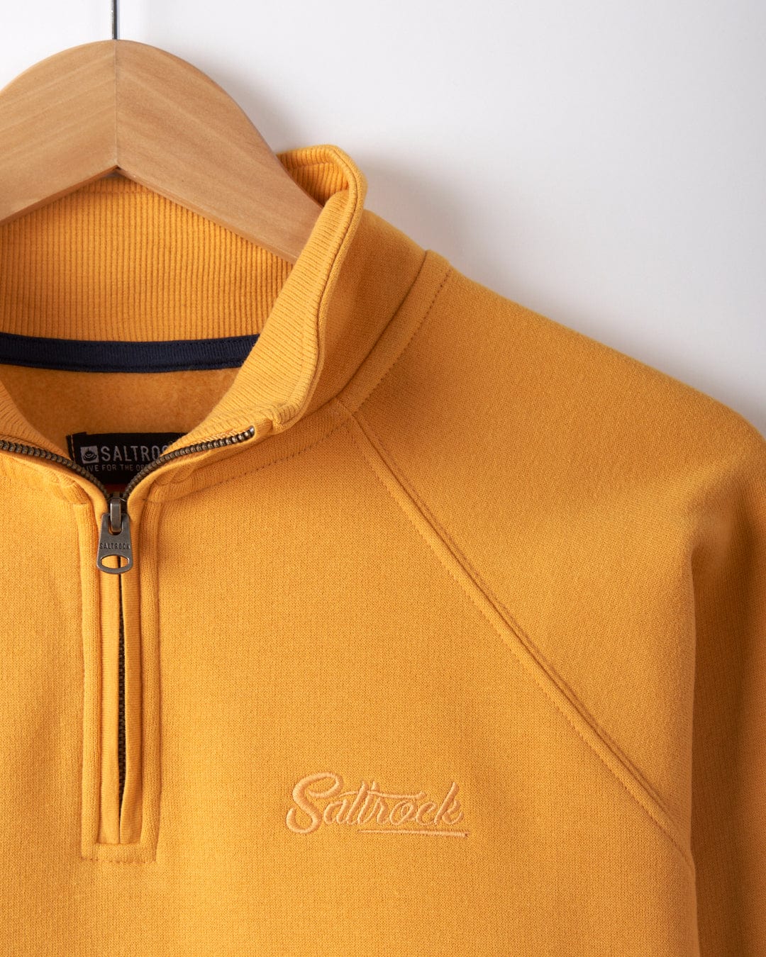 Dimensions - Womens 1/4 Neck Recycled Sweat - Yellow