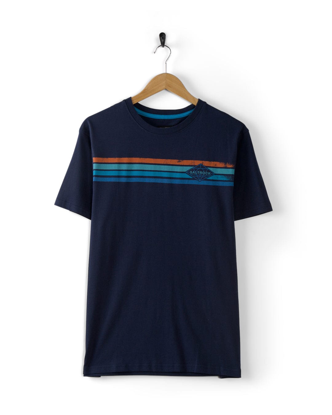 Dimensions Stripe - Mens T-Shirt - Blue