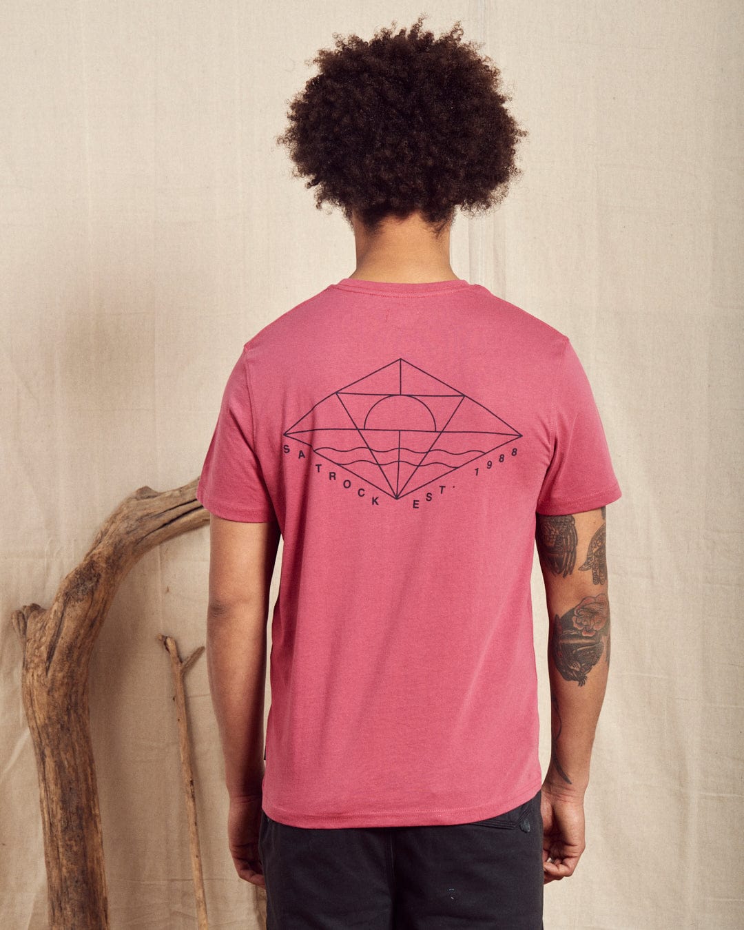 Dimensions - Mens Recycled T-Shirt - Pink