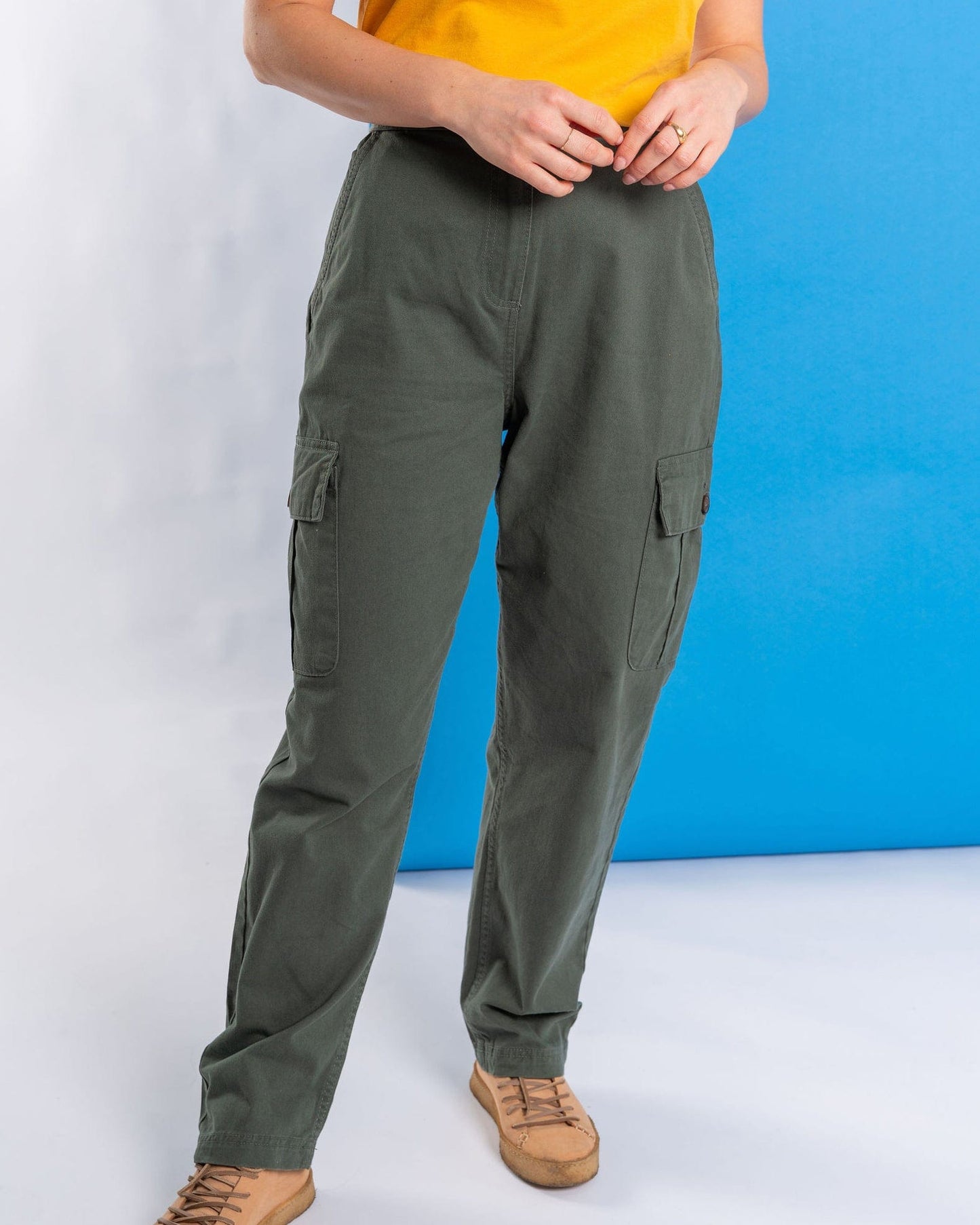 Rana - Womens Cargo Trousers - Green