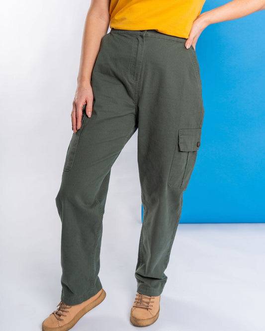 Rana - Womens Cargo Trousers - Green