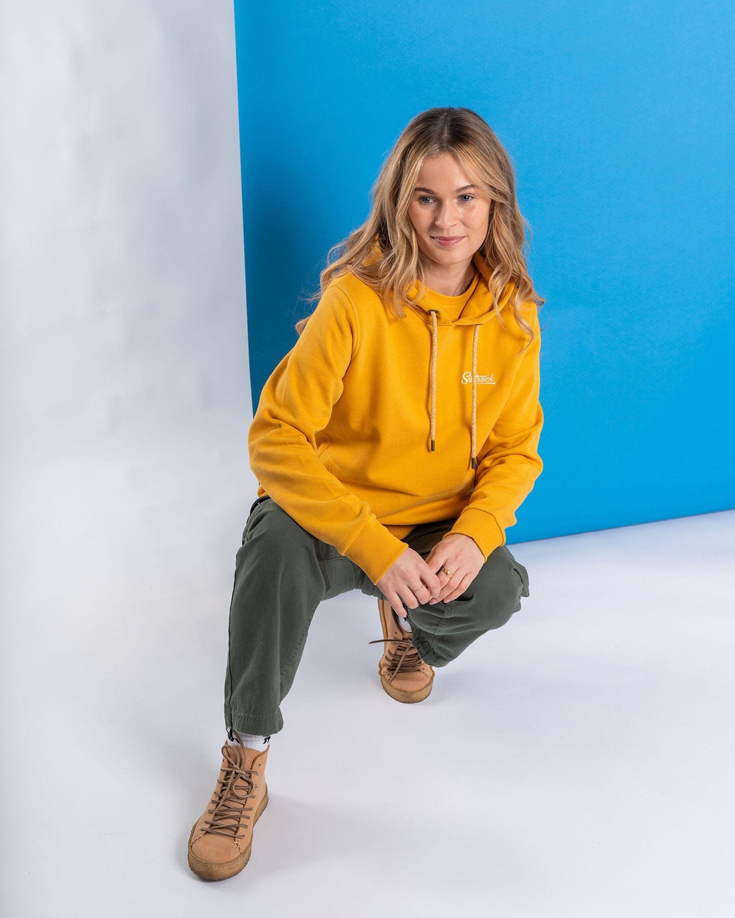 Petra - Womens Pop Hoodie - Yellow