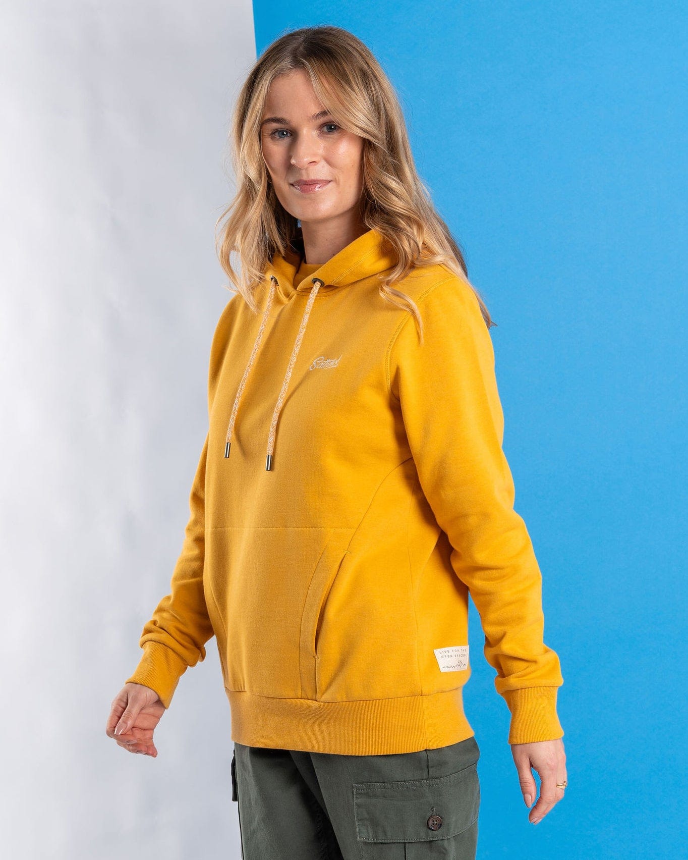 Petra - Womens Pop Hoodie - Yellow