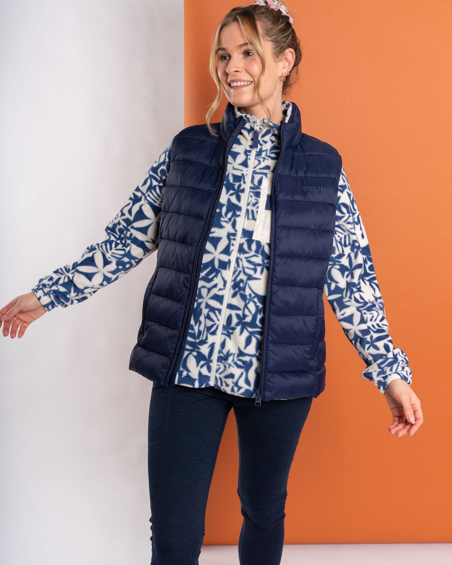 Margot - Womens Recycled Padded Gilet - Blue