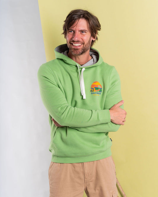 Atlantic Adventure - Mens Pop Hoodie - Green