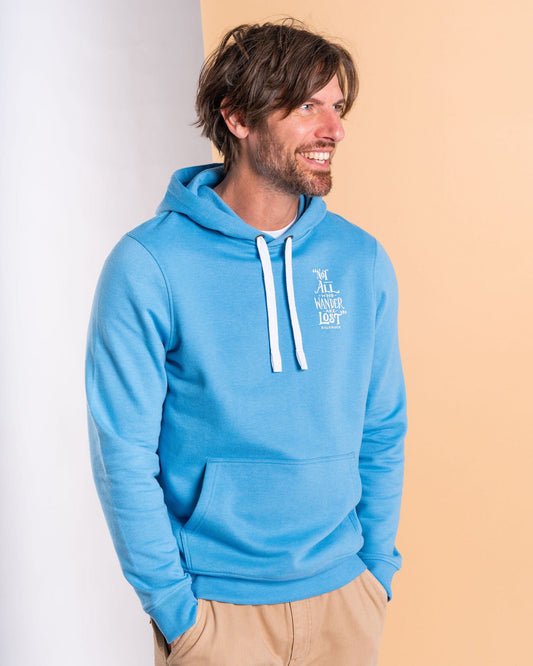 Lost Ships - Mens Pop Hoodie - Light Blue