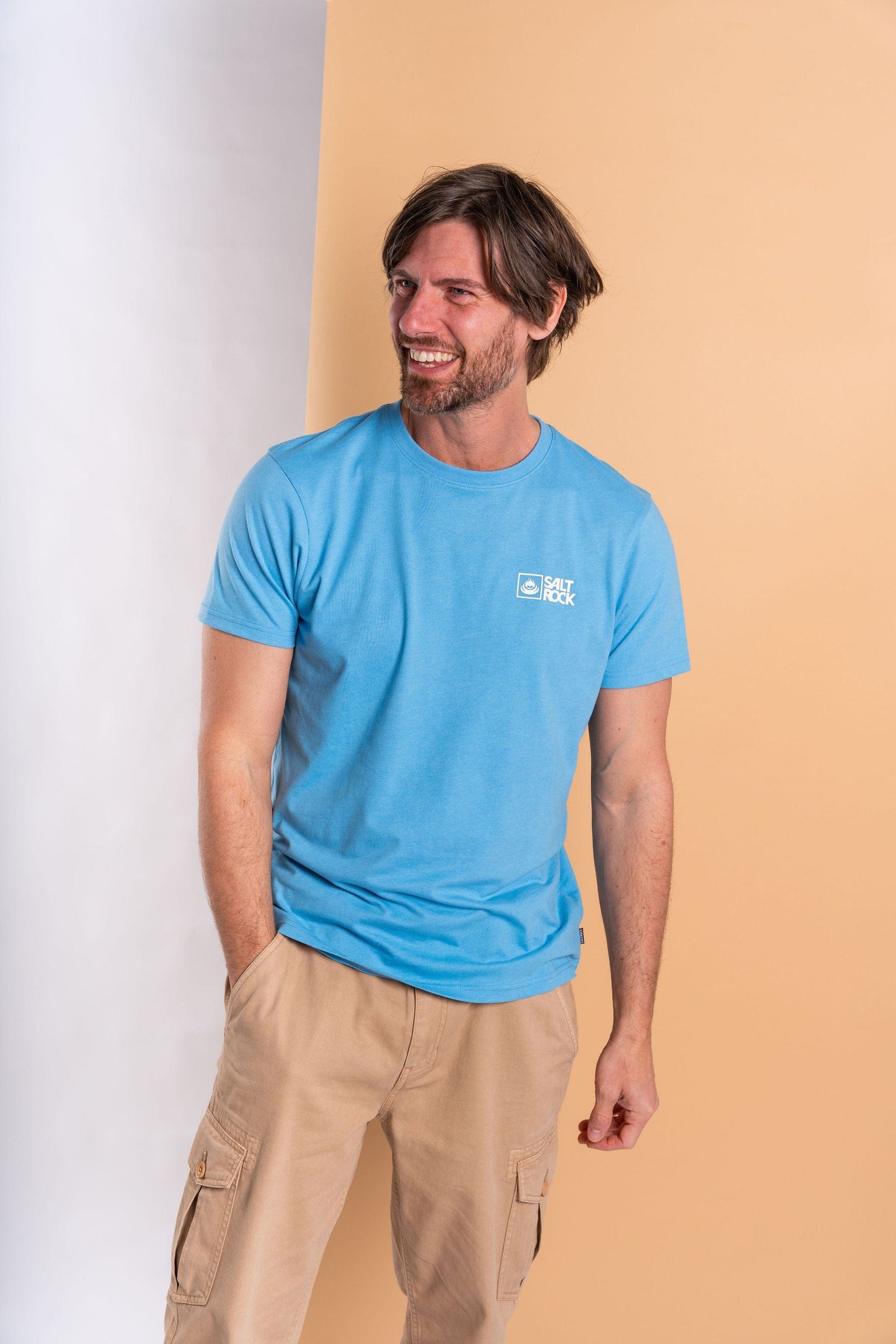 Saltrock Original - Mens Short Sleeve T-Shirt - Light Blue