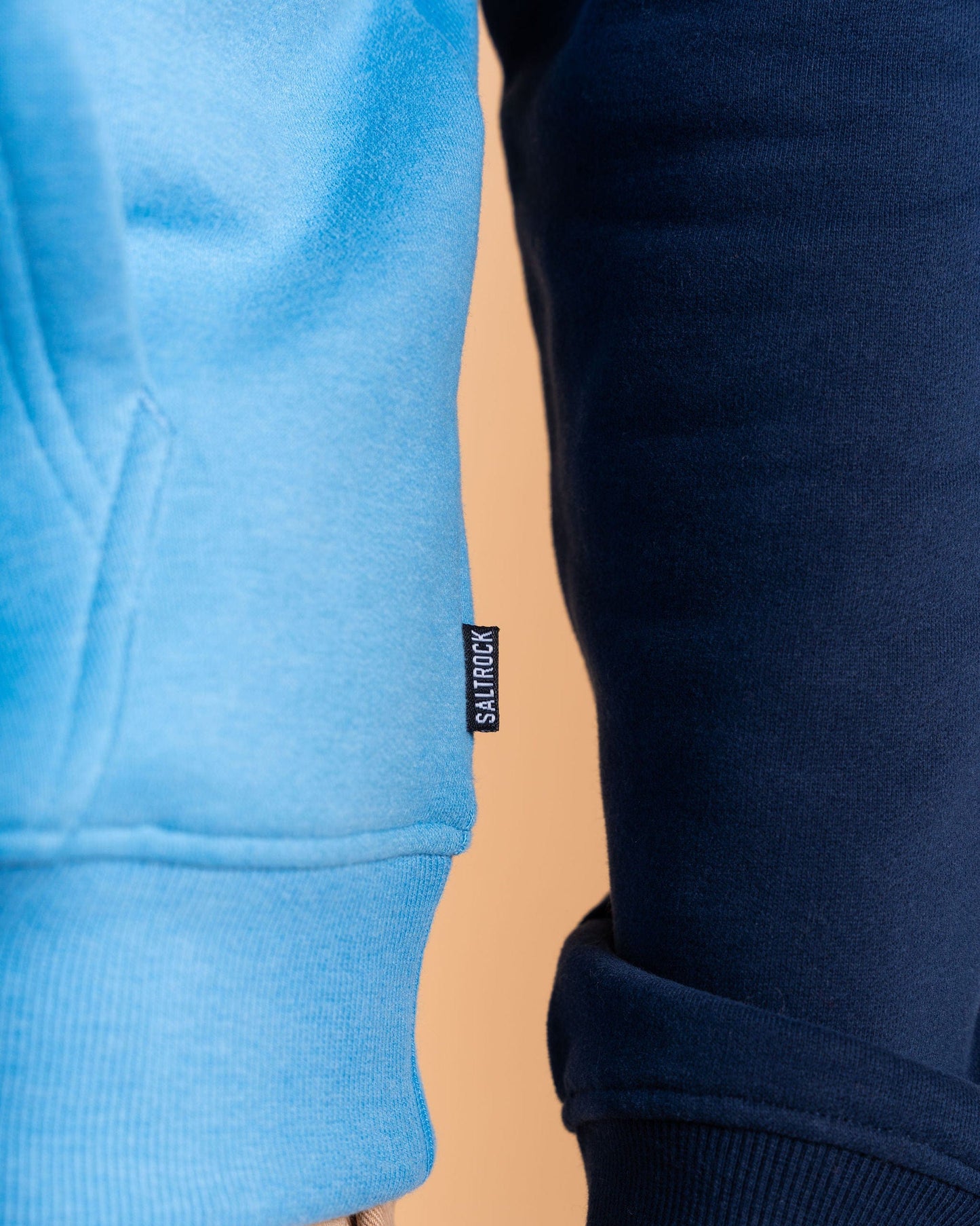 Strike Logo - Mens Raglan Pop Hoodie - Blue