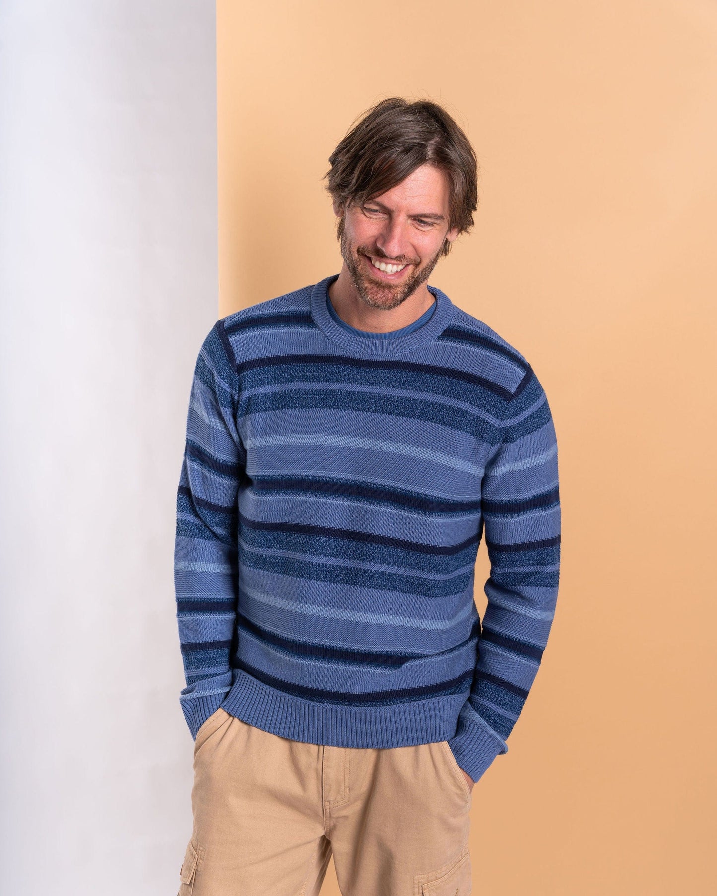 Parkham - Mens Knitted Jumper - Blue