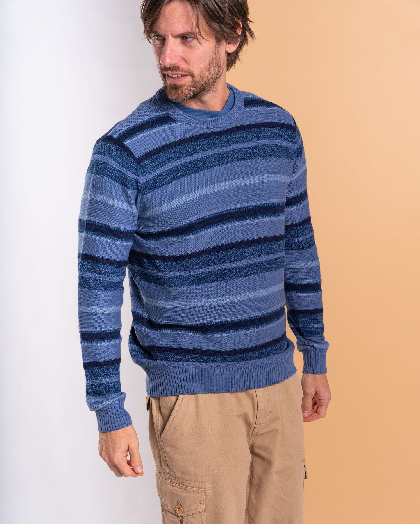 Parkham - Mens Knitted Jumper - Blue