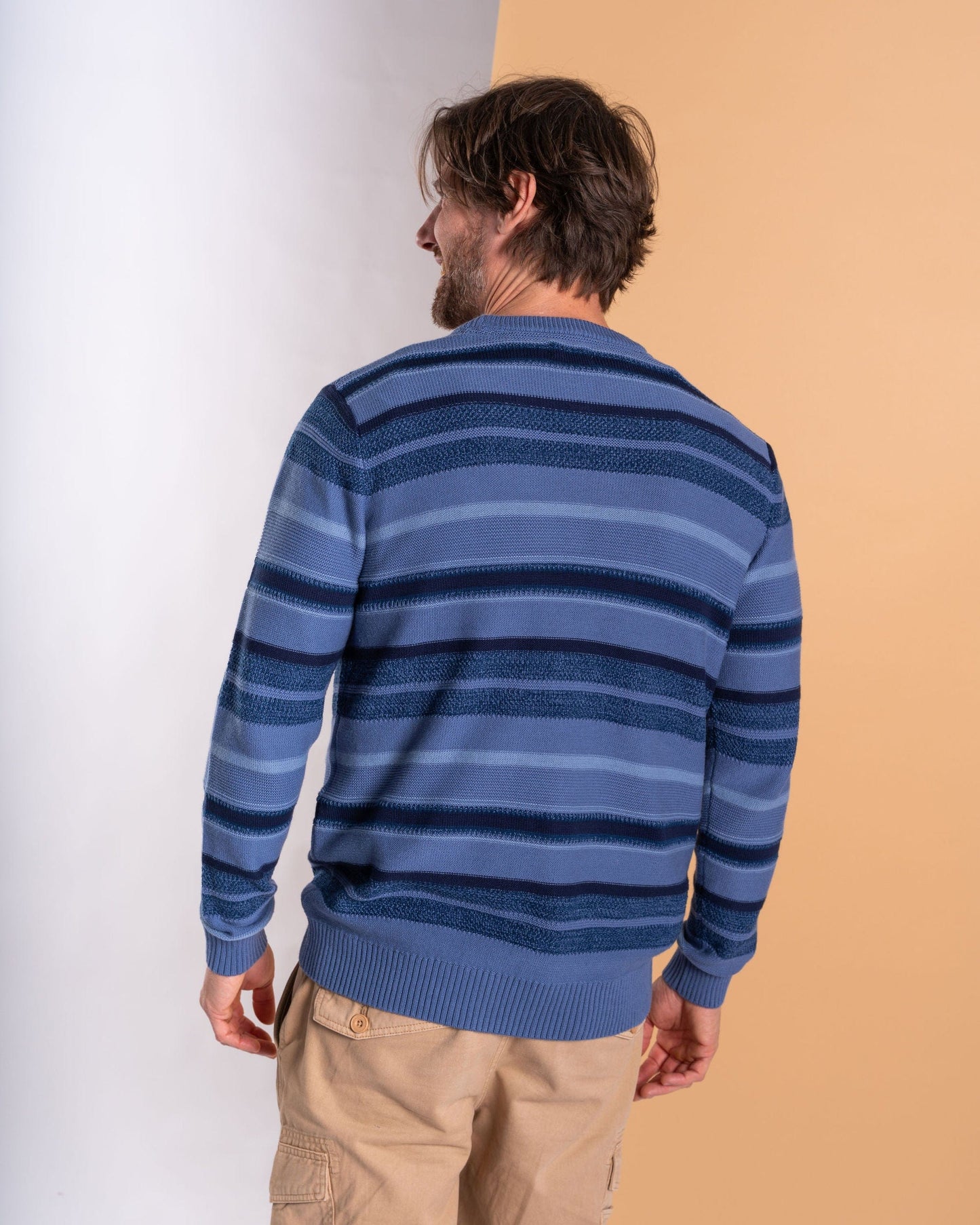 Parkham - Mens Knitted Jumper - Blue