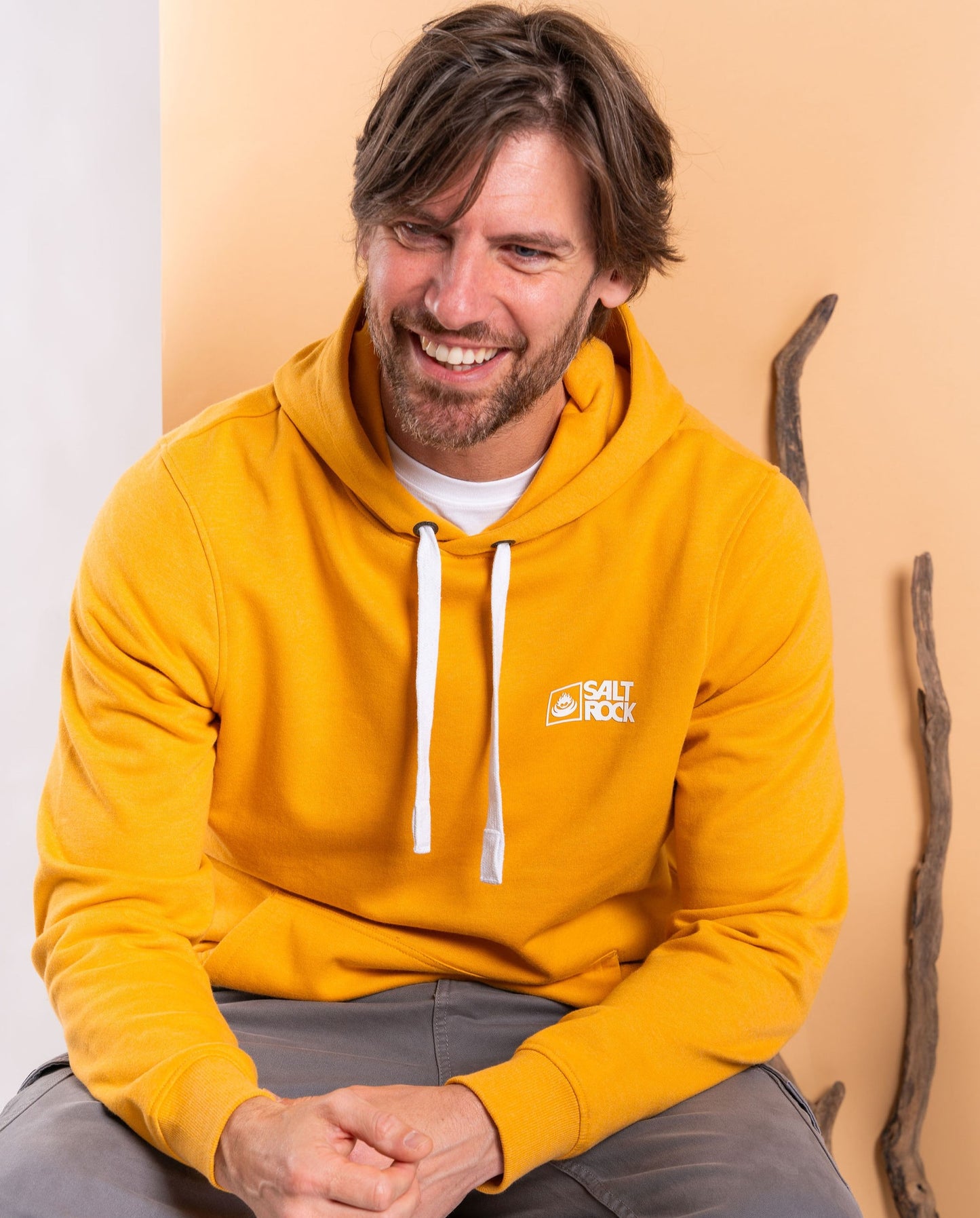 Saltrock Original - Mens Pop Hoodie - Yellow