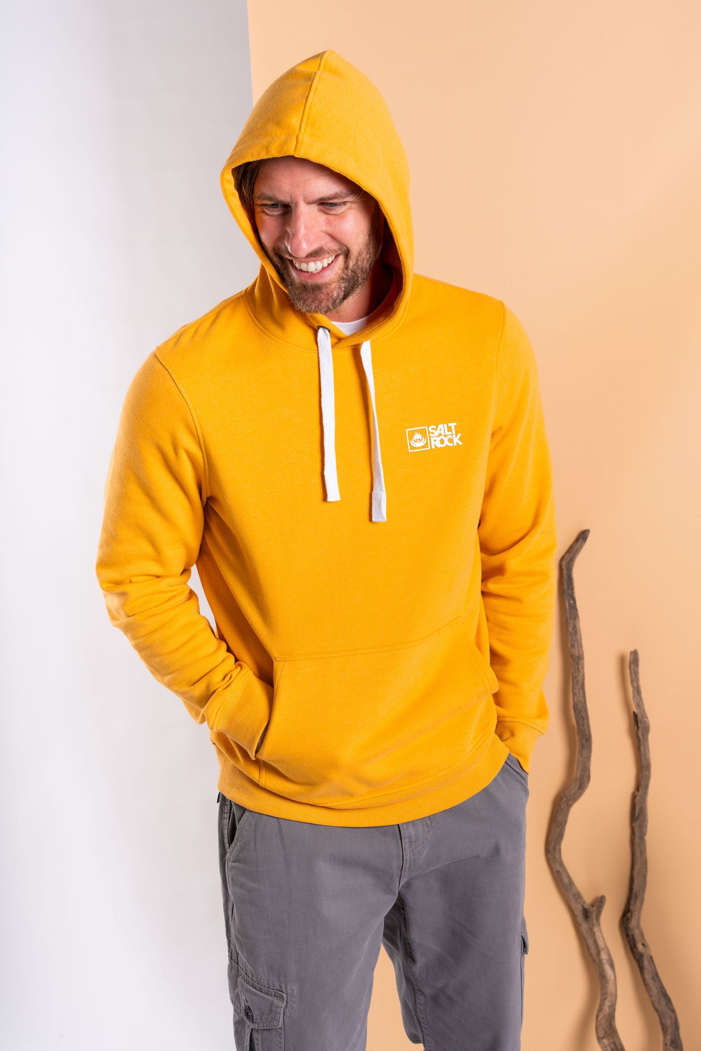 Saltrock Original - Mens Pop Hoodie - Yellow