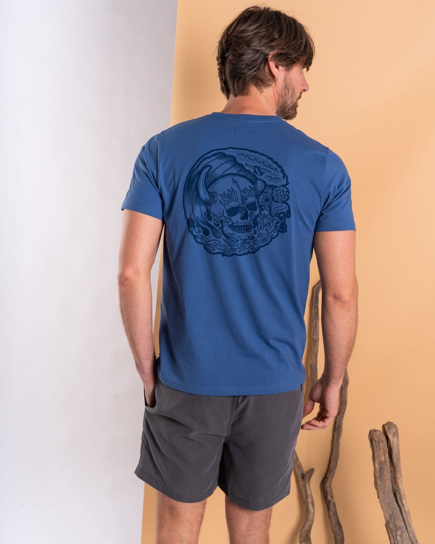 Fire Water - Mens Short Sleeve T-Shirt - Blue