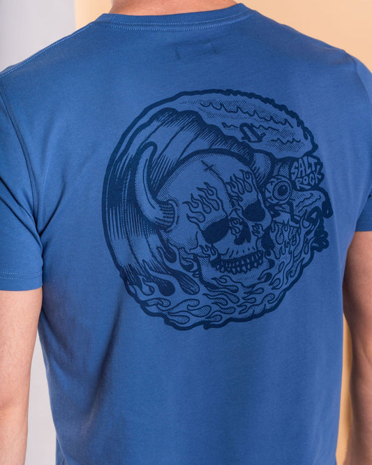 Fire Water - Mens Short Sleeve T-Shirt - Blue