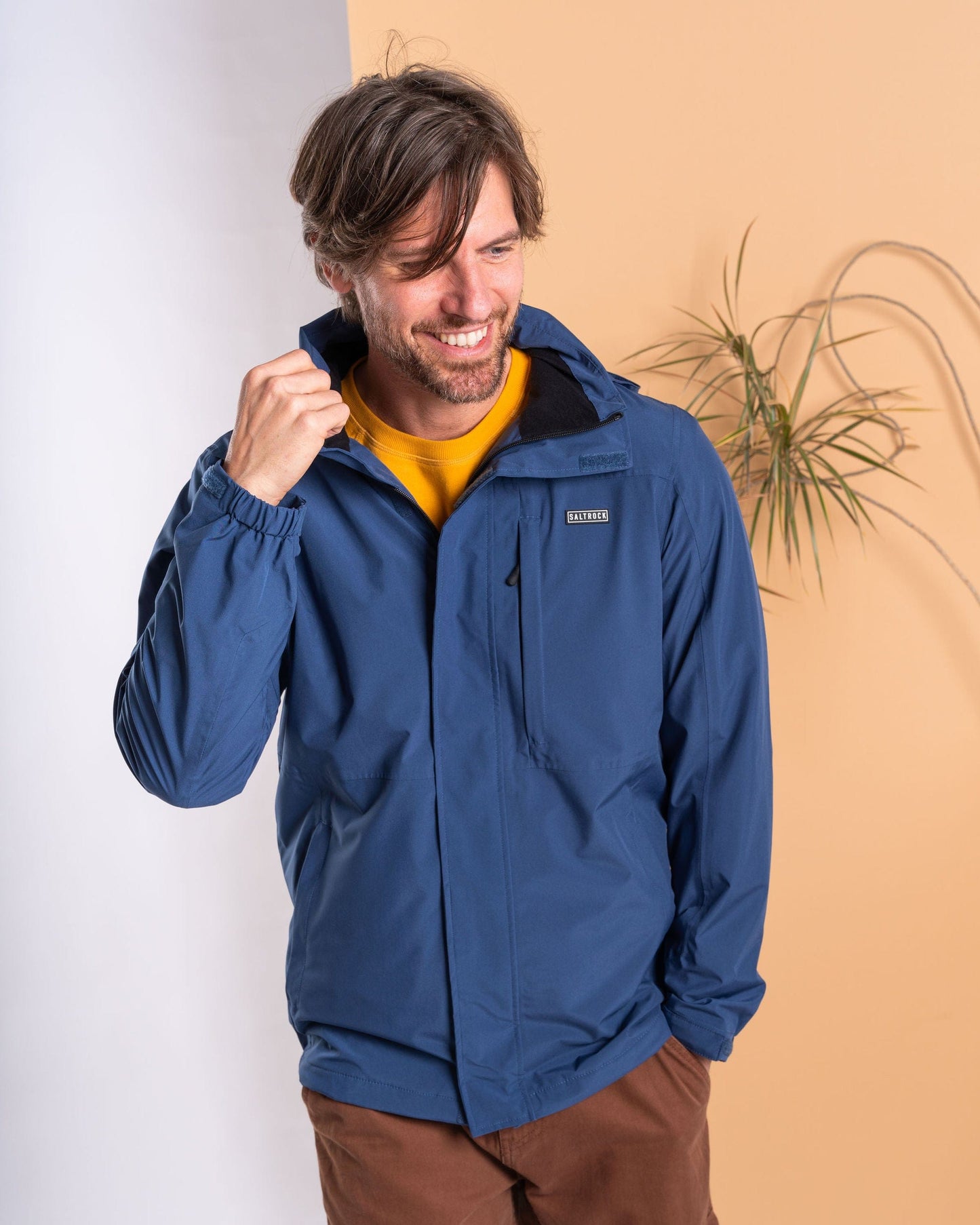 Whistler II - Mens Waterproof Hooded Jacket - Blue