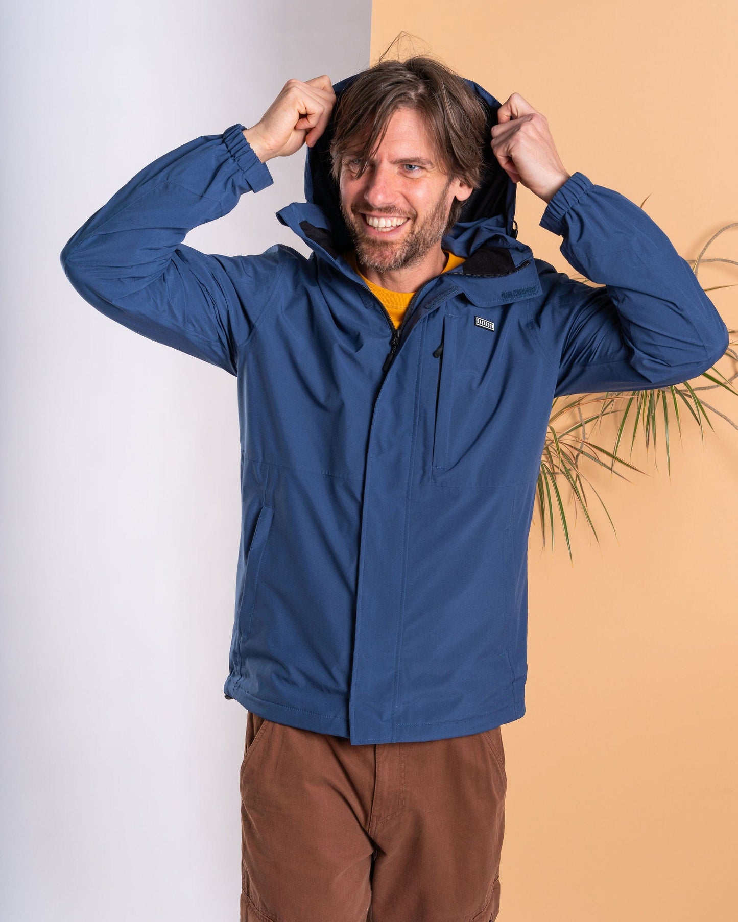 Whistler II - Mens Waterproof Hooded Jacket - Blue