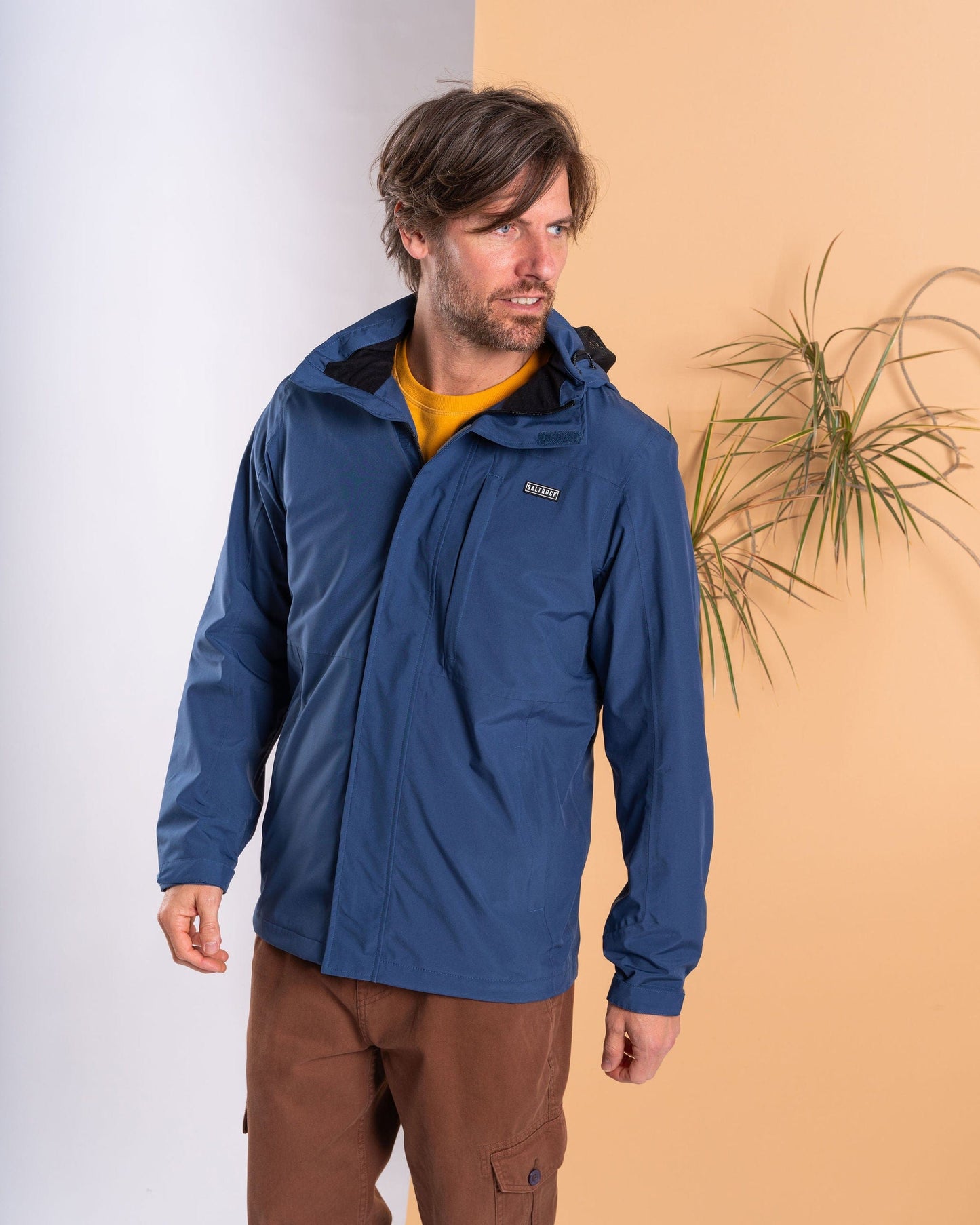 Whistler II - Mens Waterproof Hooded Jacket - Blue