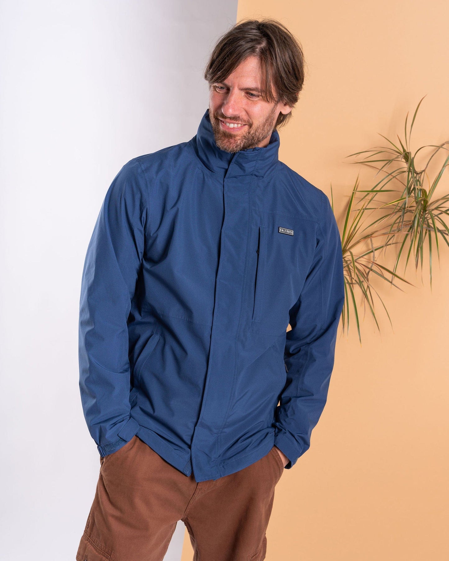 Whistler II - Mens Waterproof Hooded Jacket - Blue