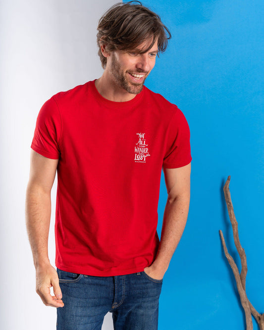 Lost Ships - Mens Short Sleeve T-Shirt - Red