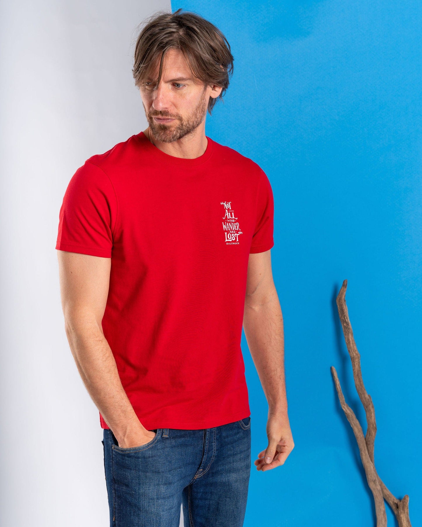 Lost Ships - Mens Short Sleeve T-Shirt - Red