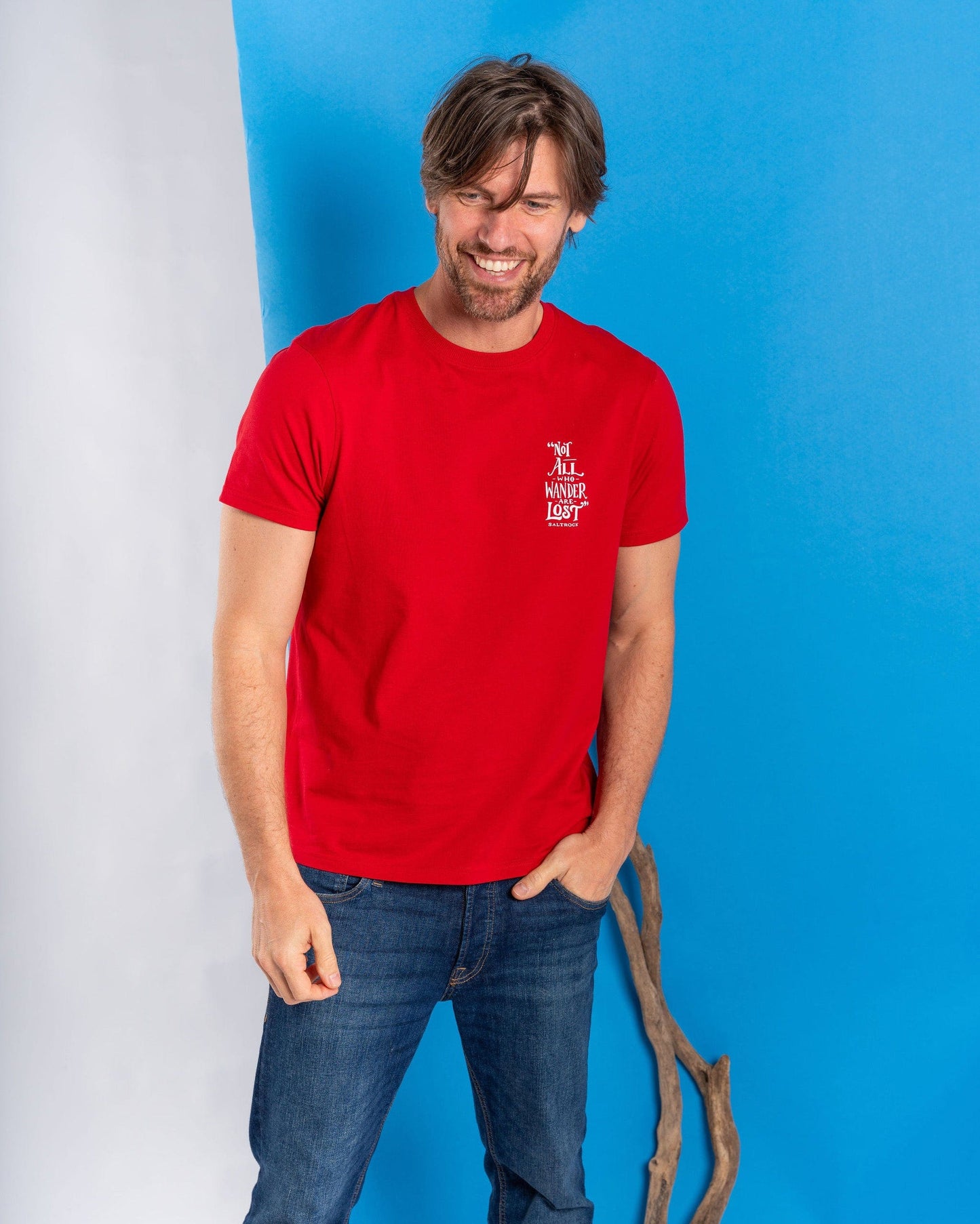 Lost Ships - Mens Short Sleeve T-Shirt - Red